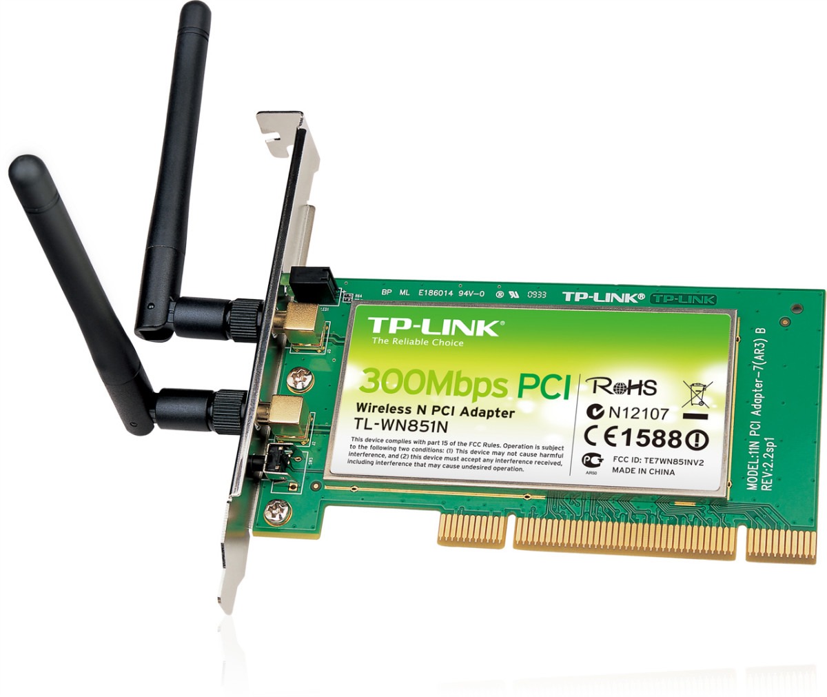 300Mbps Wireless N PCI Card TP-LINK TL-WN851ND
