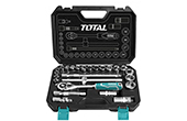 Công cụ đồ nghề TOTAL | Bộ 25 cái socket (1/2 inch) & cần 2 chiều TOTAL THT121251