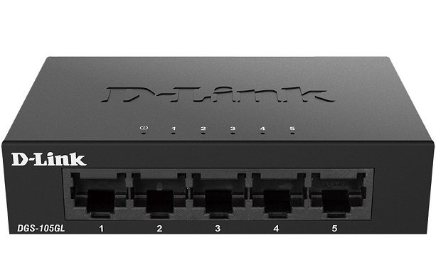 5-Port Gigabit Metal Unmanaged Desktop Switch D-Link DGS-105GL