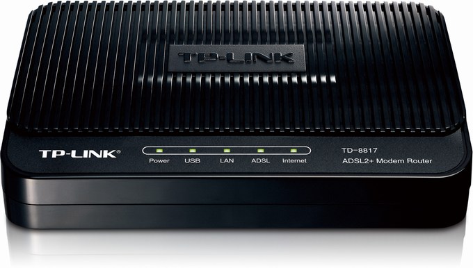 ADSL2+ Ethernet/USB Modem Router TP-LINK TD-8817