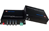 Video Converter GNETCOM | Bộ chuyển đổi Video quang 8 kênh GNETCOM HL-8V1D-20T/R 720P RS485/PTZ