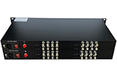 Video Converter GNETCOM | Bộ chuyển đổi Video quang 16 kênh GNETCOM HL-16V-20T/R 1080P