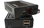 HDMI Fiber Converter MPNET | Bộ chuyển đổi HDMI sang quang MPNET MP-HDMI1-USBS-20