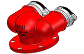 Thiết bị PCCC FUJI | Họng tiếp nước chữa cháy 2 cửa FUJI FJVL 2xDN65