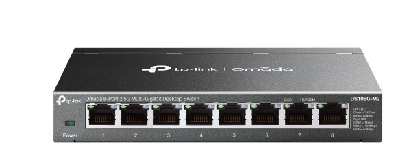 Omada 8-Port 2.5G Multi-Gigabit Unmanaged Desktop Switch TP-LINK DS108G-M2