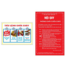 Bộ Nội quy + Tiêu lệnh PCCC