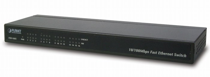16-Port 10/100Mbps Switch PLANET FSD-1603
