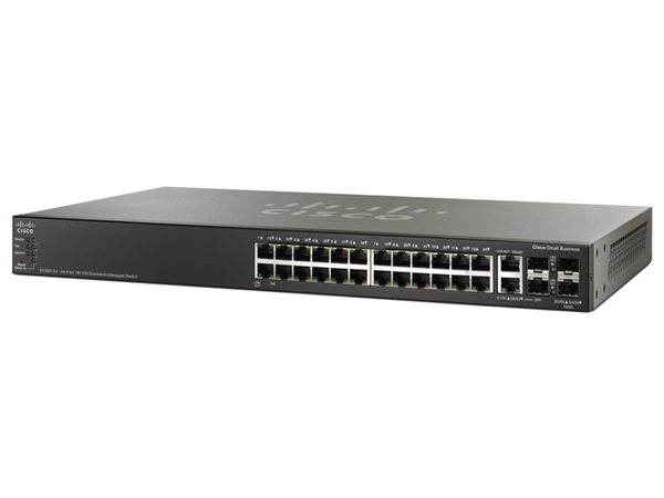 24-Port 100Mbps PoE Stackable Switch Cisco SF500-24P