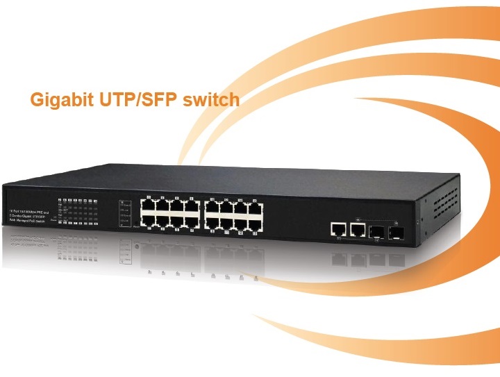 16-Port 10/100Mbps PoE Switch IONNET IFS-1816 (250Watt)