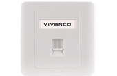Cáp-phụ kiện VIVANCO | 1-port Faceplate VIVANCO VCA10