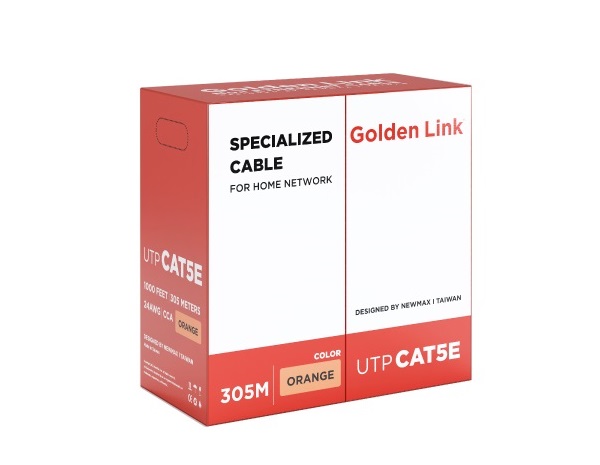 Cáp mạng Golden Link PLATINUM CAT.5E UTP TW1101-1 (305 mét, Cam)