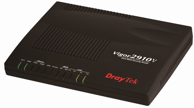 VPN Server, Firewall, Load Balancing, VoIP Gateway DrayTek Vigor2910V