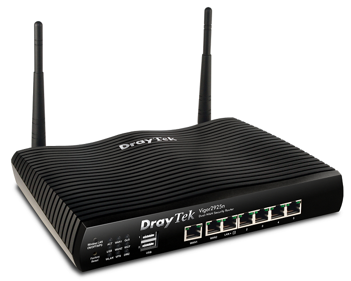 VPN, Firewall Dual-WAN Load balancing DrayTek Vigor2925n