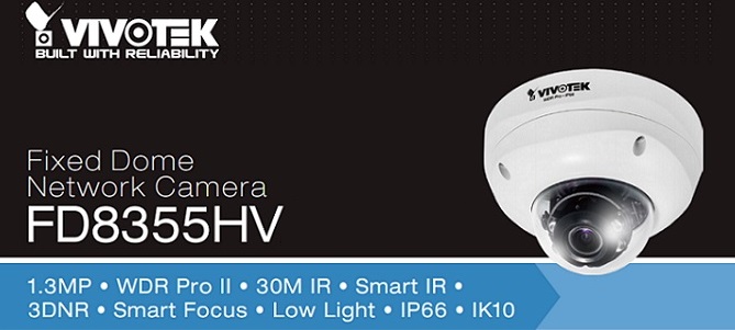 Camera IP Dome hồng ngoại 1.3 Megapixel Vivotek FD8355HV