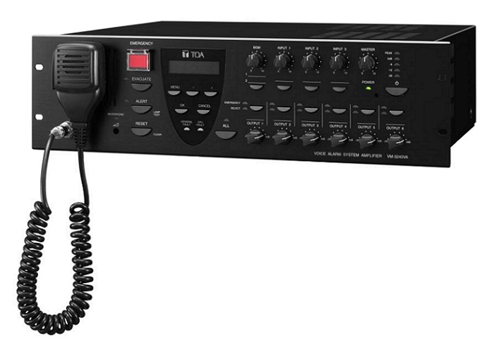 Mixer Amplifier 360W chọn 6 vùng loa TOA VM-3360VA