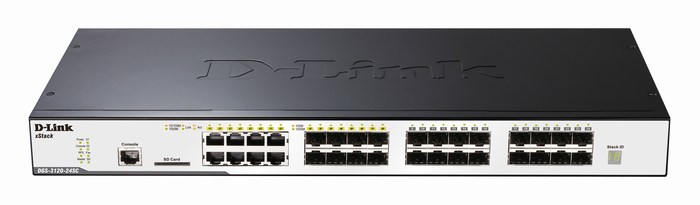 24-Port Gigabit SFP L2 Stackable Managed Switch D-Link DGS-3120-24SC/ESI