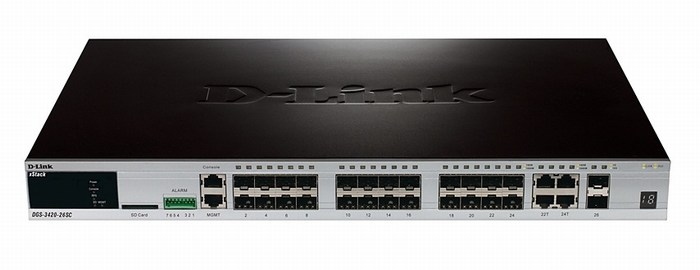 28-Port Gigabit L2 Stackable Managed Switch D-Link DGS-3420-28SC