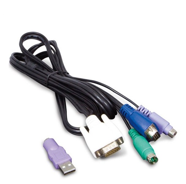 1.8 Meter 1 to 3 DKVM Combo Cable for KVM Switches PLANET KVM-DCB-1.8