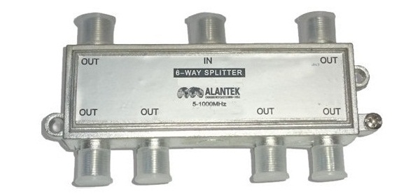 Splitter Indoor 6-way Alantek 308-N5176X-ISXX