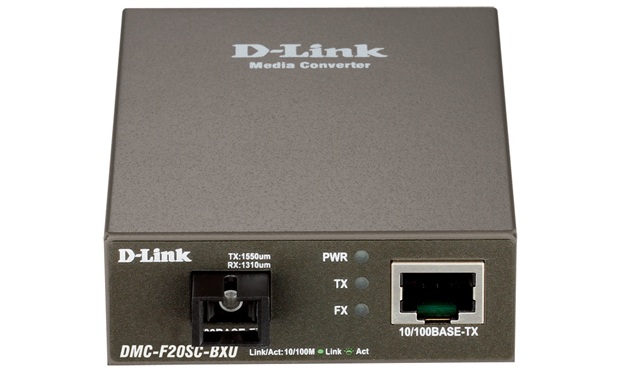 100Base-TX to 100Base-FX (LC) Single-mode Media Converter D-Link DMC-F20SC-BXU