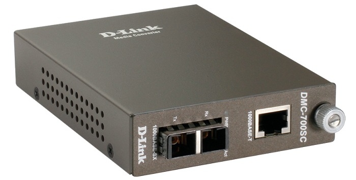 1000Base-TX (UTP) to 1000Base-SX (SC) Multi-mode Media Converter D-Link DMC-700SC