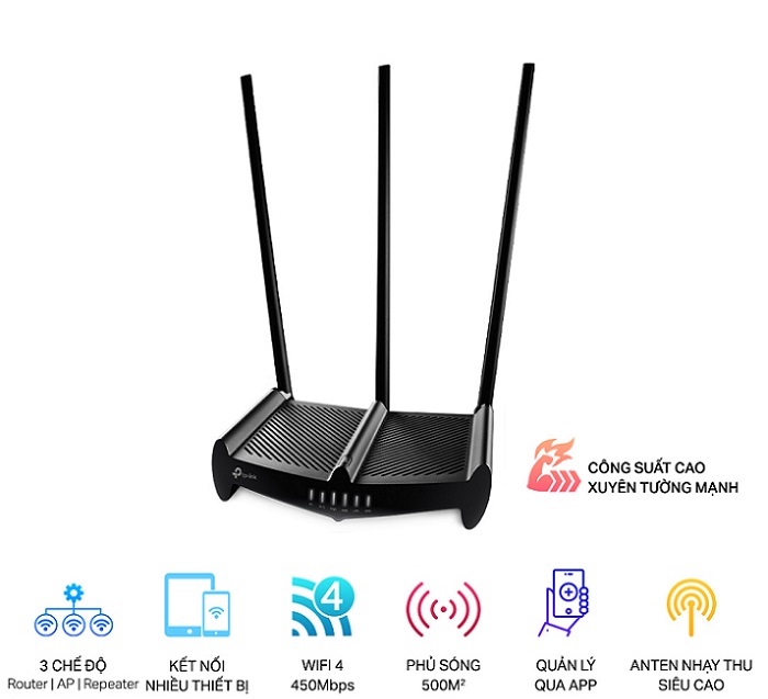 450Mbps High Power Wireless N Router TP-LINK TL-WR941HP