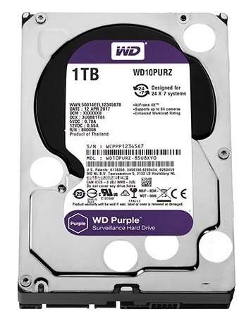 Ổ cứng chuyên dụng 1TB WESTERN PURPLE WD10PURZ