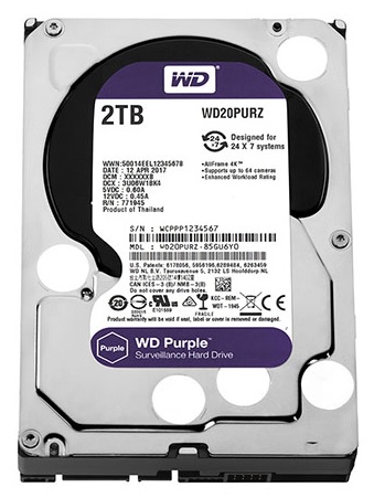 Ổ cứng chuyên dụng 2TB WESTERN PURPLE WD20PURZ