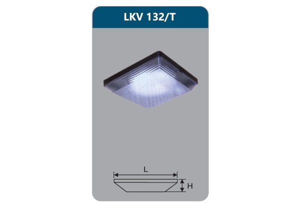 Đèn ốp trần chống thấm cao cấp 32W DUHAL LKV 132/T