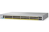 SWITCH CISCO | 48-Port Gigabit Ethernet with PoE + 4 x Gigabit SFP Switch Cisco WS-C2960L-48PS-AP
