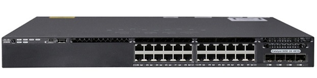 24-Port 10/100/1000Mbps + 4 x Gigabit SFP IP Base Switch Cisco WS-C3650-24TS-S