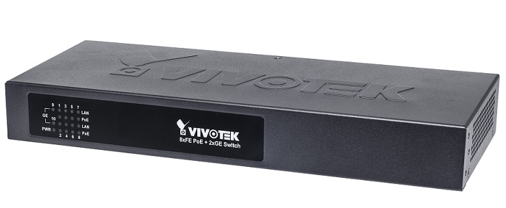 8xFE PoE + 2xGE Switch Vivotek AW-FGT-100B-120