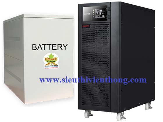 Nguồn lưu điện 10KVA UPS SANTAK ONLINE 3C10KS (LCD)