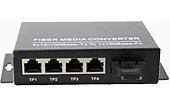 Media Converter NETONE | 10/100/1000M Dual Fiber Single-Mode Media Converter NETONE NO-MCF-GSM20/4E