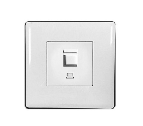 Ổ cắm mạng LAN 1 cổng Cat.5e HONEYWELL P63545WHI