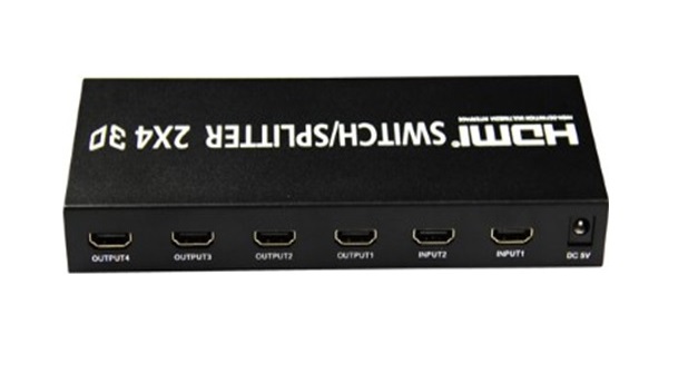 Bộ HDMI Switch Splitter Sofly 2 vào 4 ra
