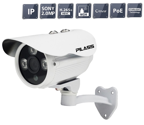 Camera IP hồng ngoại 2.0 Megapixel PILASS ECAM-PH602IP 2.0