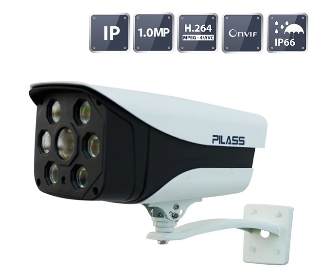 Camera IP hồng ngoại 1.0 Megapixel PILASS ECAM-802IP 1.0