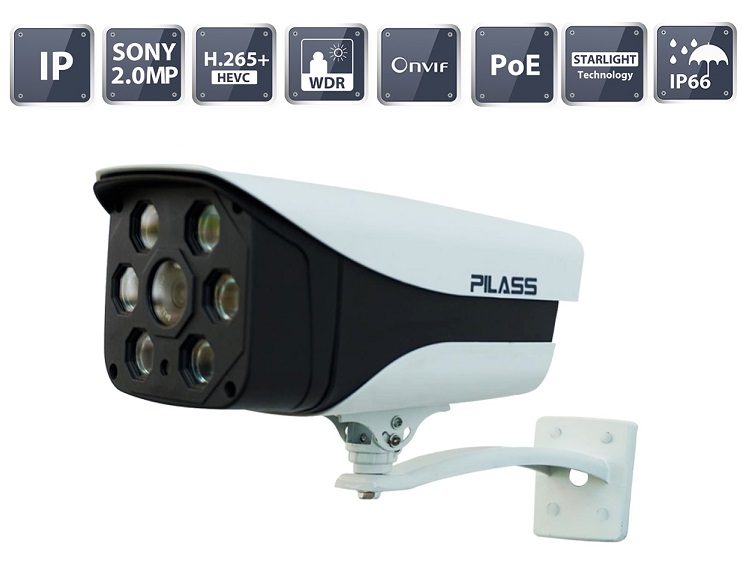 Camera IP hồng ngoại 2.0 Megapixel PILASS ECAM-PH802IP 2.0