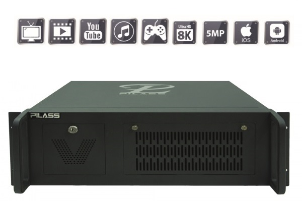 Server ghi hình thông minh 64 kênh PILASS SNVR-SS8648