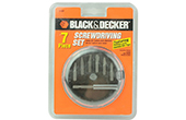 Máy công cụ BLACK & DECKER | Bộ mũi vặn vít 7 chi tiết Black & Decker 71-077G