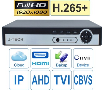 Đầu ghi hình camera AHD/TVI/CBVS/IP 8 kênh J-TECH UHY6508