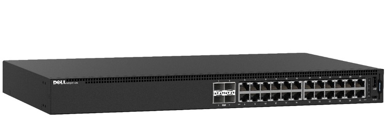 24-Port 10/100/1000Mbps with PoE Managed Switch DELL N1124P-ON