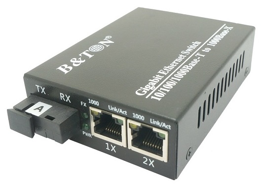 Chuyển đổi Quang-Điện Media Converter Unmanaged Fiber Switch BTON BT-922GS-20A