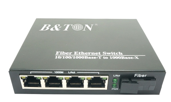 Chuyển đổi Quang-Điện Media Converter Unmanaged Fiber Switch BTON BT-924GS-20
