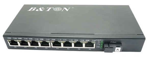 Chuyển đổi Quang-Điện Media Converter Unmanaged Fiber Switch BTON BT-928GS-20A
