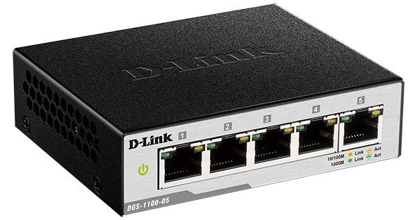 5-Port EasySmart Gigabit Managed Desktop Switch D-Link DGS-1100-05