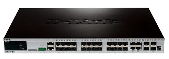 28-port Gigabit L2 Stackable Managed Switch D-Link DGS-3420-28SC/E