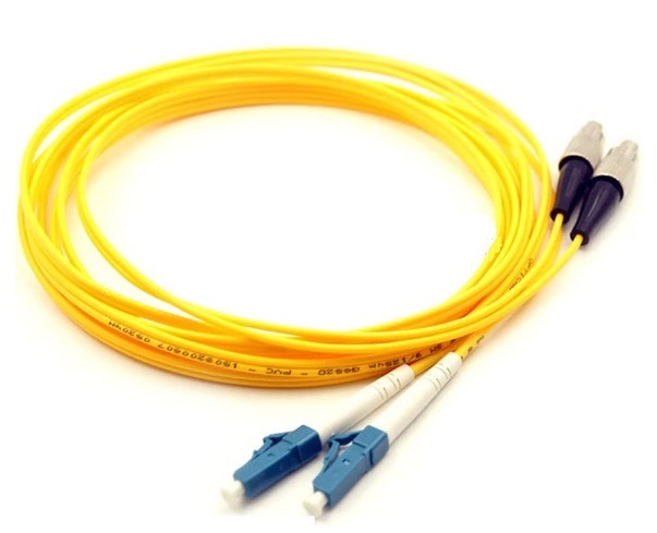 LC/PC-FC/PC OS2 Single Mode Duplex Fibre Patch Cable VIVANCO VCFCLFDPS2LS3