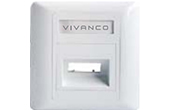 Phụ kiện quang VIVANCO | Angled Optical Fibre Faceplate VIVANCO VCFP7042
